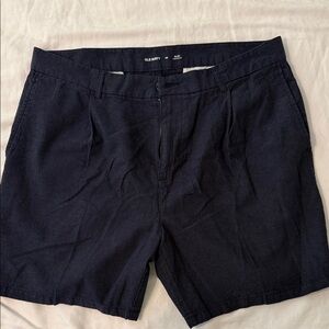 Old Navy Men's Dark Navy Flat-Front Chino Shorts
